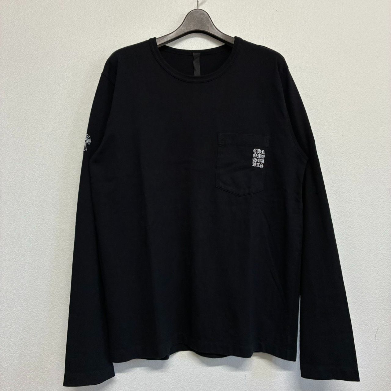 CHROME HEARTS Y NOT クロムハーツ ワイノット 黒 ブラック 長袖 ロング Tシャツ ロンT トップス メンズ レディース Lサイズ 極美品 2499 93,225円