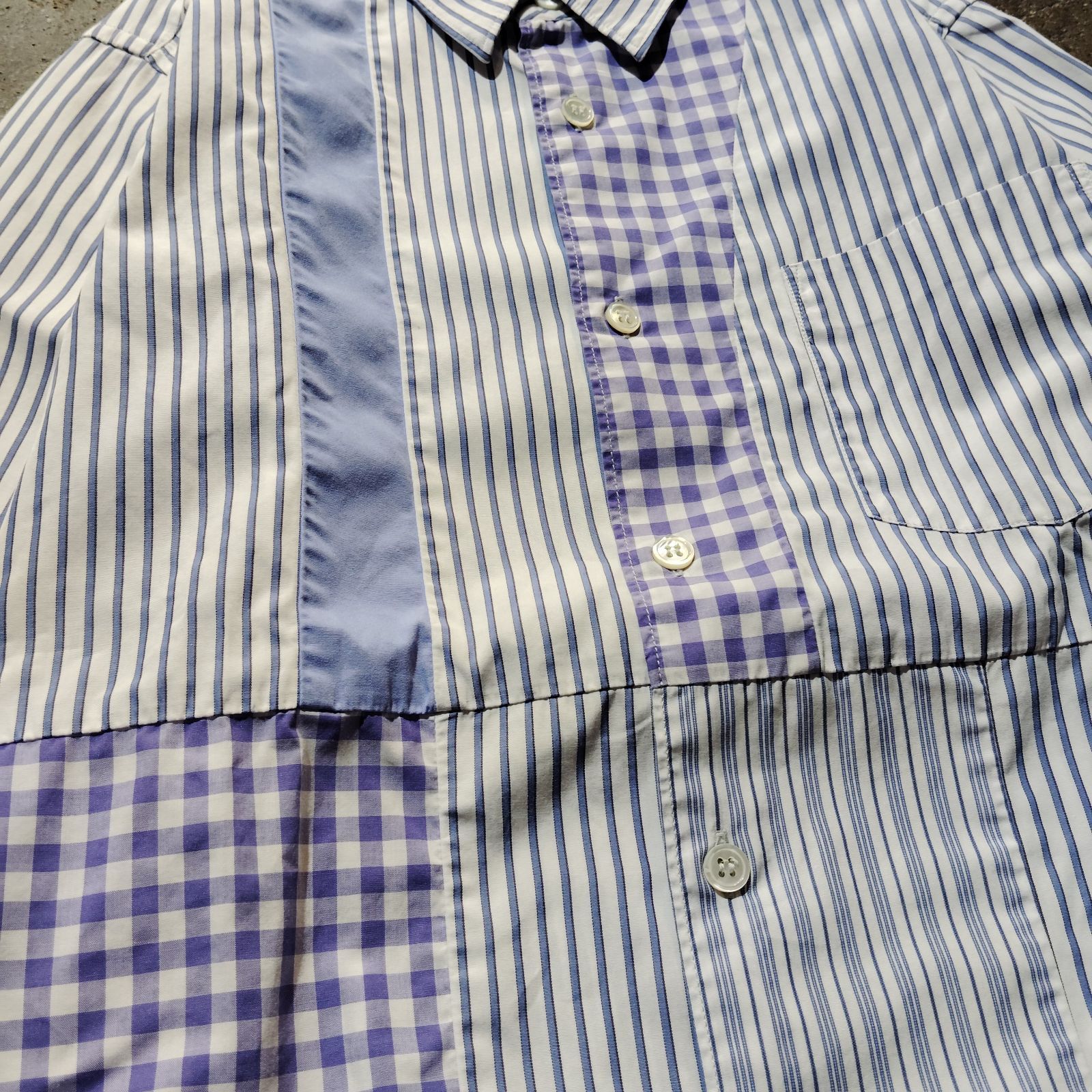 COMME des GARCONS SHIRT GIRL 10ss クレイジーパッチワークシャツ
