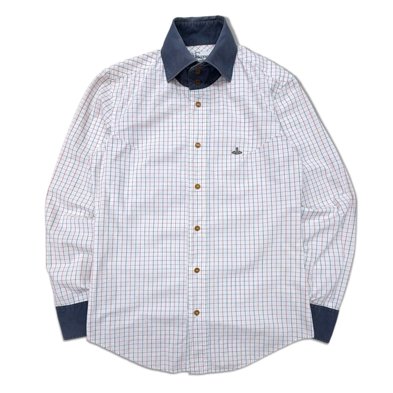 【vivienne westwood】shirt ヴィヴィアンウエストウッド シャツ チェックシャツ