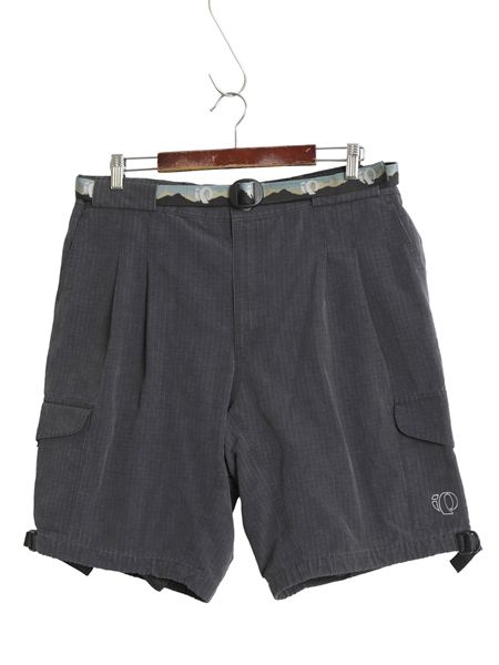 90s ☆ パールイズミ サイクリング ショーツ メンズ XL / オールド 自転車 カーゴ ショート パンツ リップストップ ベルト付き Y2K テック