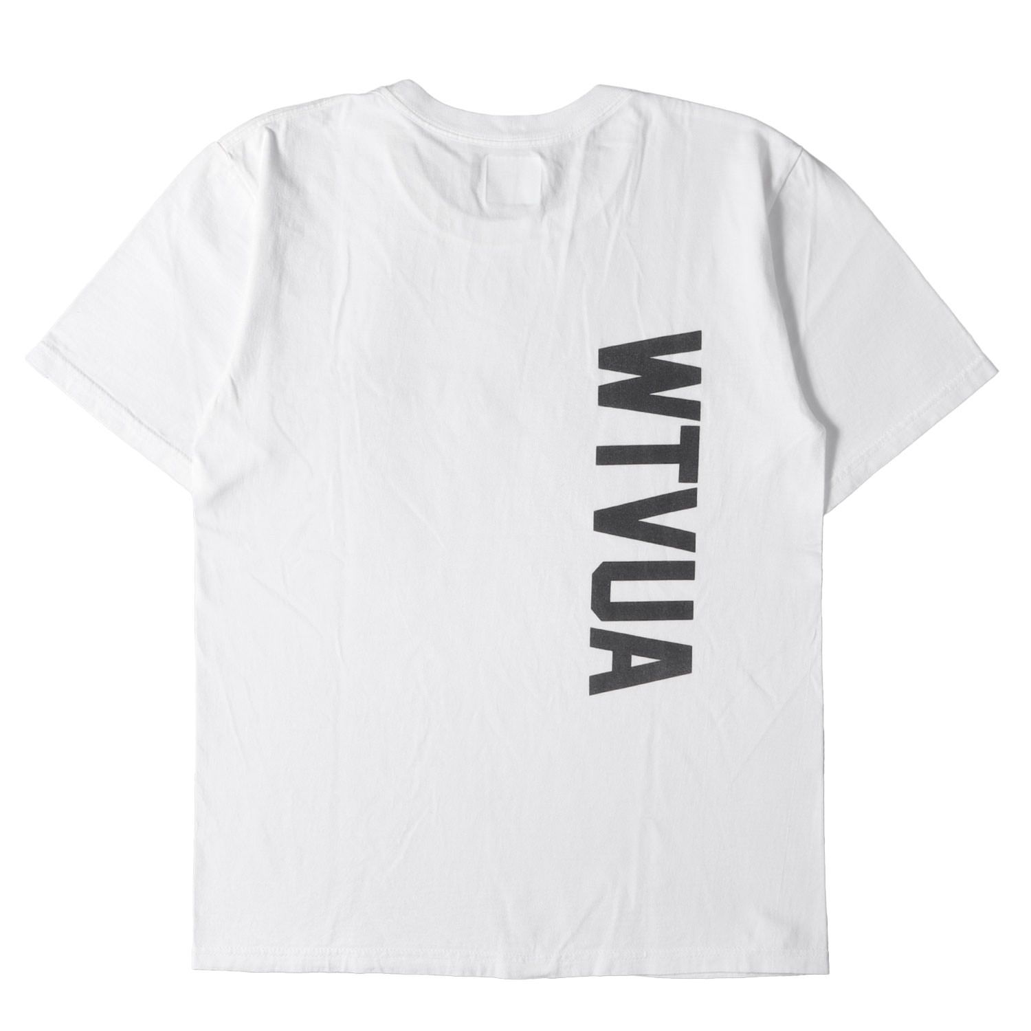 WTAPS ダブルタップス Tシャツ ホワイト 白 サイズ:S | ブランドロゴ クルーネック Tシャツ | トップス カットソー 半袖【メンズ】【中古】