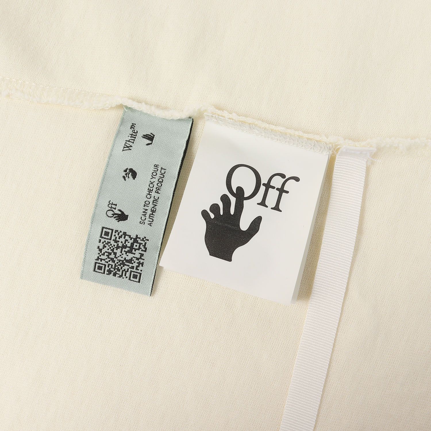 美品】OFF-WHITE オフホワイト Tシャツ クリーム サイズ:L | 20SS 