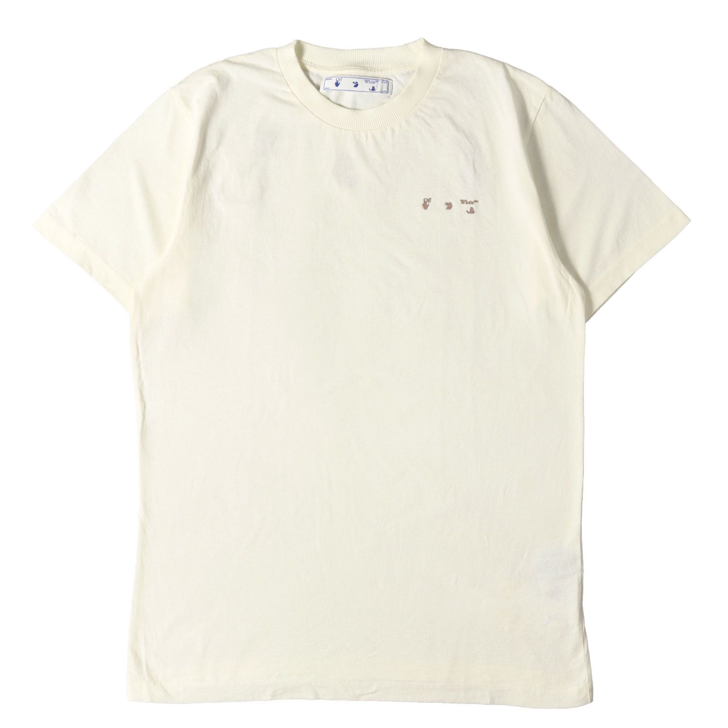 美品】OFF-WHITE オフホワイト Tシャツ クリーム サイズ:L | 20SS 