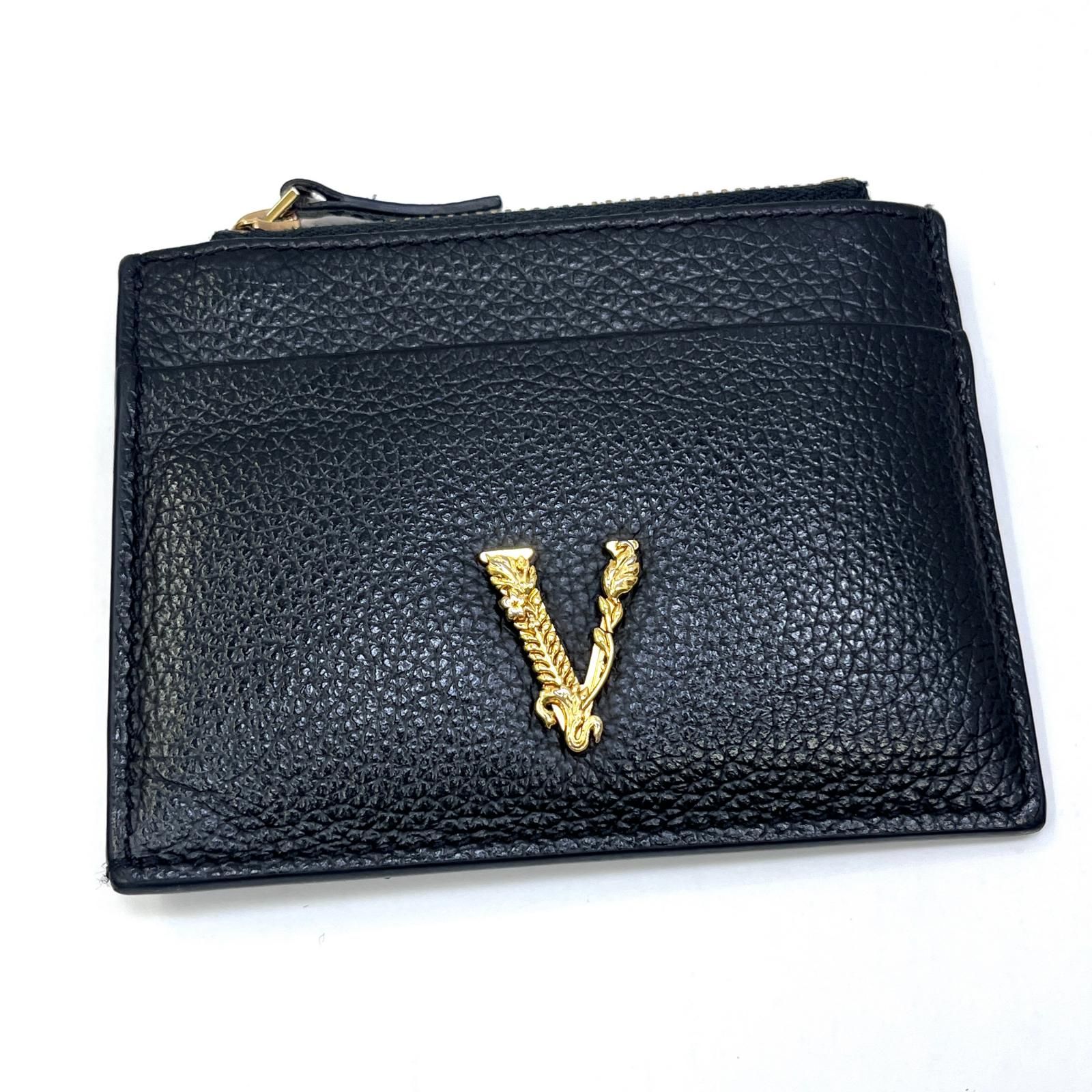 【加古川店】 中古 VERSACE | ヴェルサーチ カードケース Virtus ブラック 【124】 8,850円