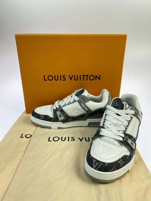 【中古品】 LOUIS VUITTON ルイ・ヴィトン TRAINER LINE SNEAKER LV0262 トレイナー・ライン スニーカー 靴 【179-260523-kk-15-min】