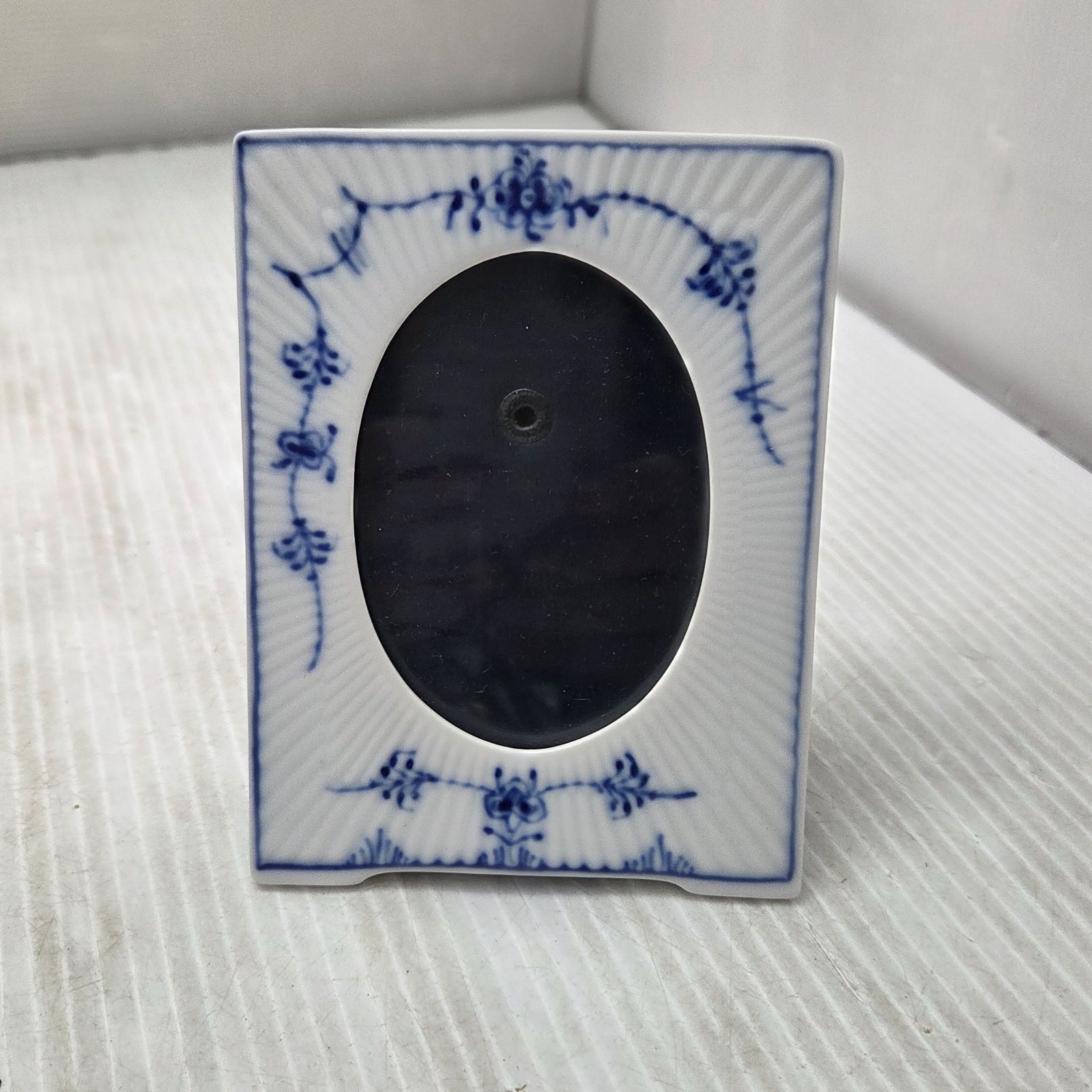 5 S04744 ROYAL COPENHAGEN ロイヤルコペンハーゲン ブルーフルーテッド フォトフレーム 写真立て インテリア