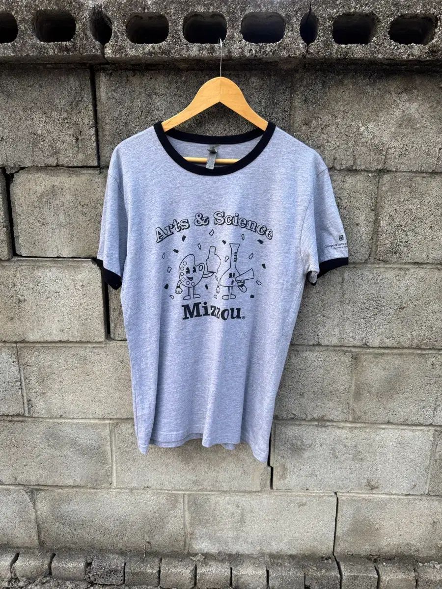 ヴィンテージ プリンティング リンガーTシャツ 半袖 Tシャツ m