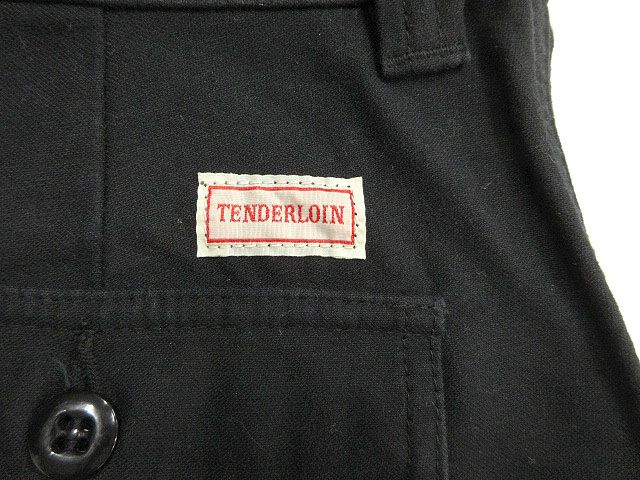 テンダーロイン TENDERLOIN ベイカーパンツ ワークパンツ S 黒