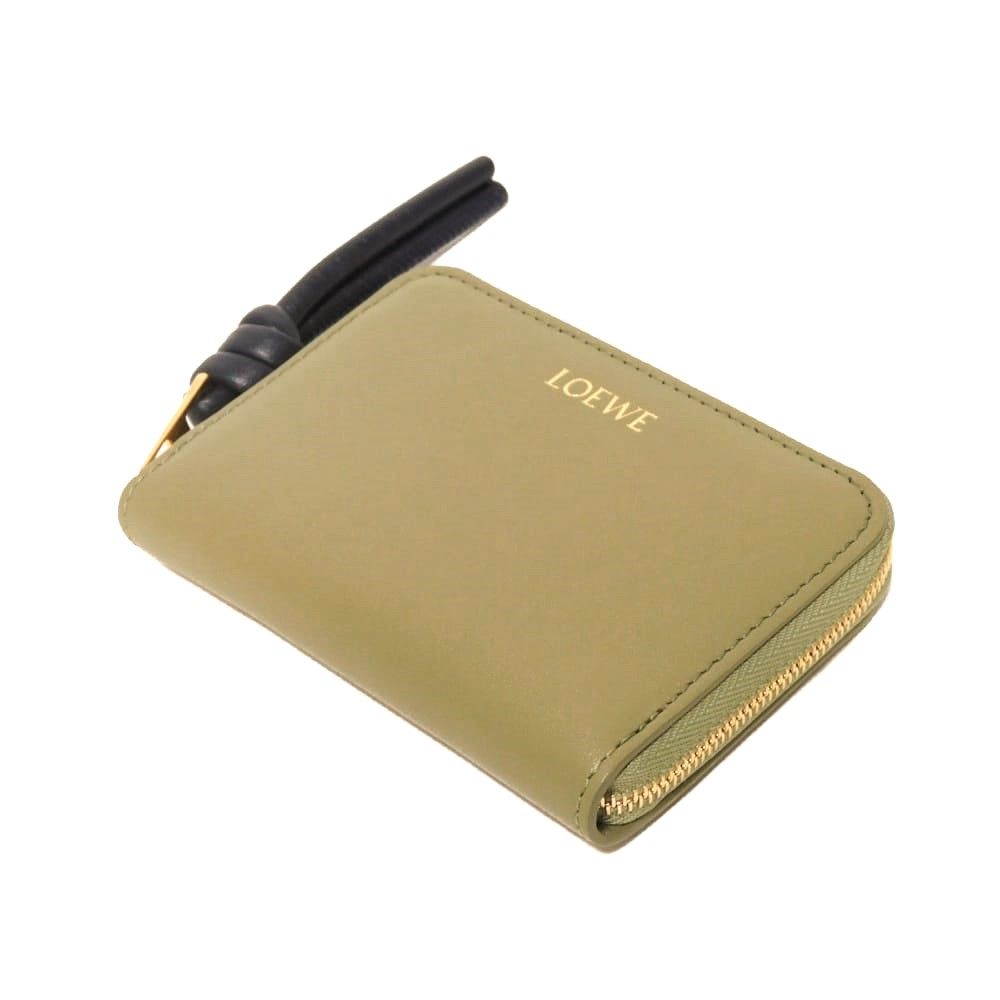 LOEWE ロエベ ジップ コインパース 現行ノット シャイニー ナパ カーフ 