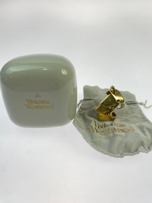 【中古品】 Vivienne Westwood ヴィヴィアンウエストウッド ARMOR RING アーマーリング アクセサリー 指輪 15.5号 【192-260523-kk-18-min】