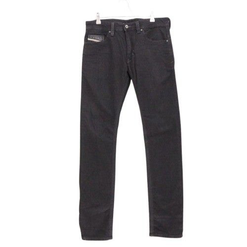 【中古A】メンズ30 DIESEL ジョグジーンズ タバル JoggJeans THAVAR ブラック デニム スウェット パンツ ジーンズ ディーゼル
