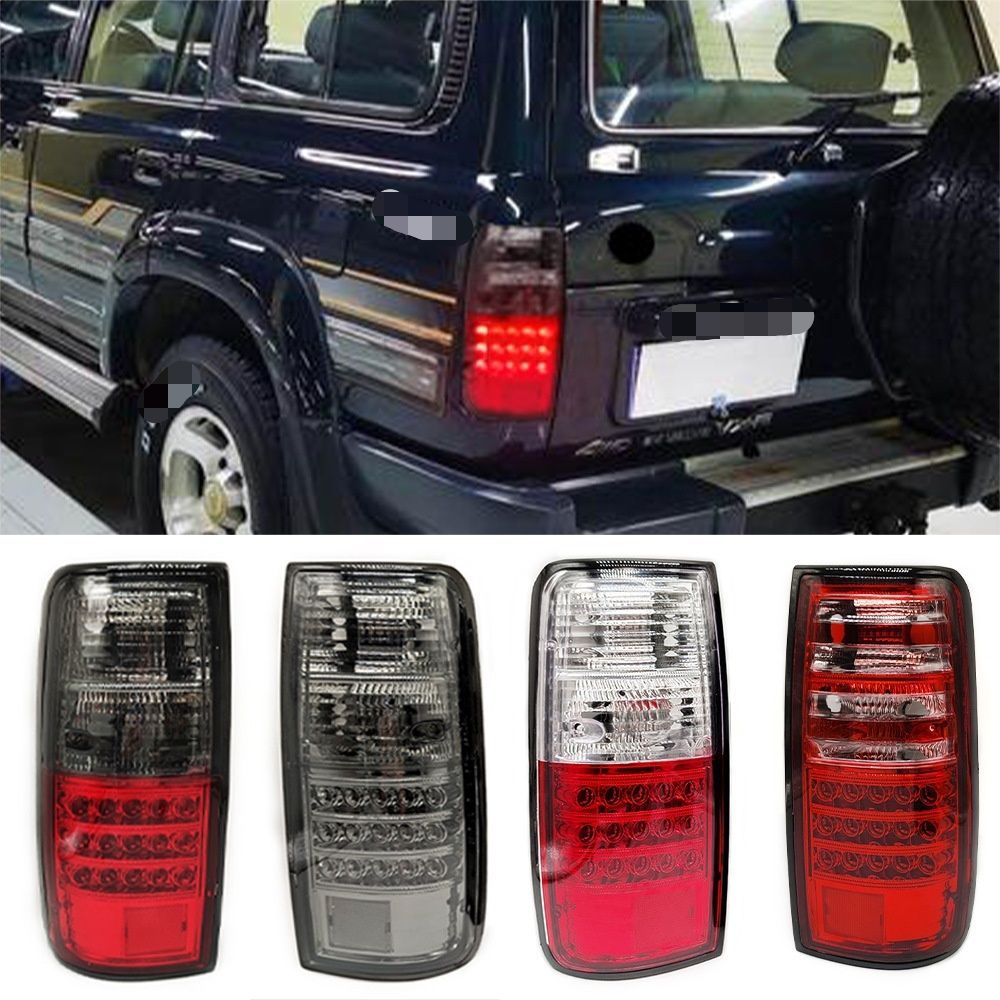 【送料無料】トヨタ ランドクルーザー 80系 LC80 FJ80 Toyota Land Cruiser 80 Series 1991-1997 専用 LEDテールランプユニット 高輝度 視認性UP ドレスアップ 防追尾 赤黒/全黒/赤白/赤 ABS+LED製