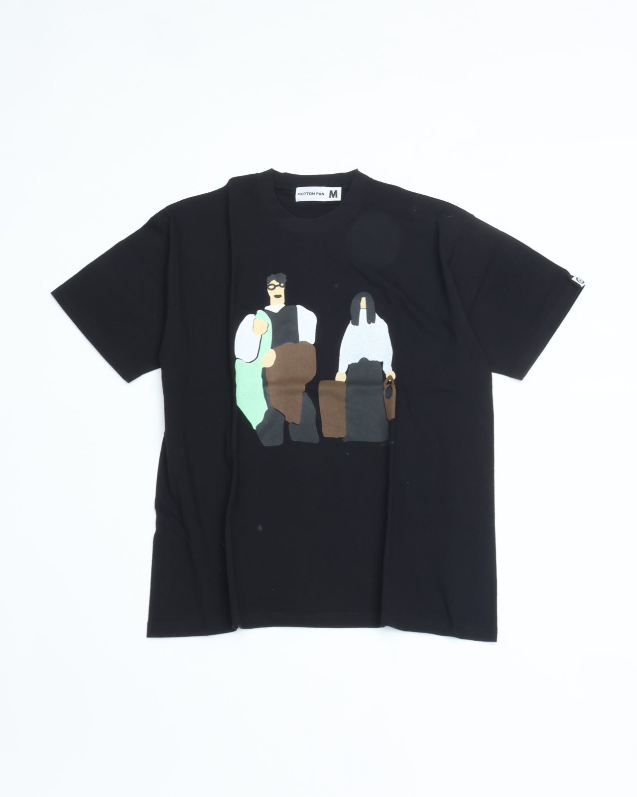 COTTON PAN コットンパン U＆Y BLACK Tシャツ 半袖 プリントT