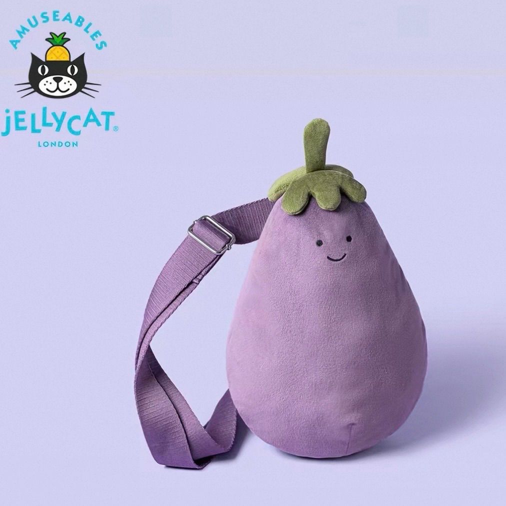 ジェリーキャット jellycat ナスバッグ　なす　バッグバッグぬいぐるみ　新品　タグ付き　正規品　ナス　なす　Jellycat 新作