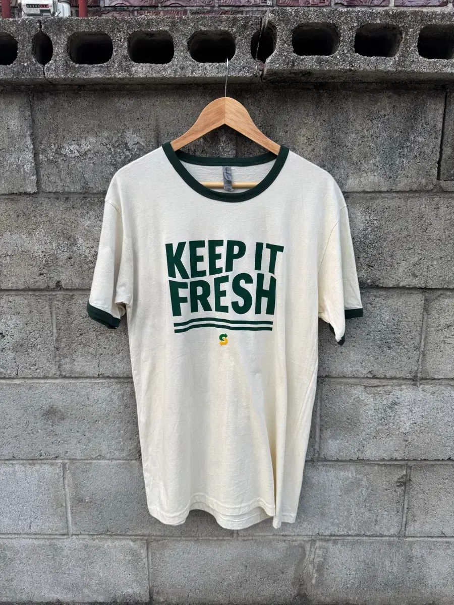 ヴィンテージ プリンティング リンガーTシャツ 半袖 Tシャツ L