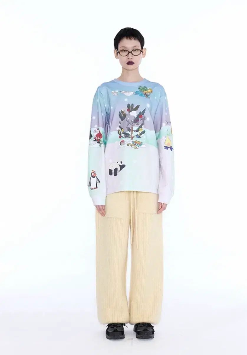 ナンシーブルー 長袖Tシャツ (新品)