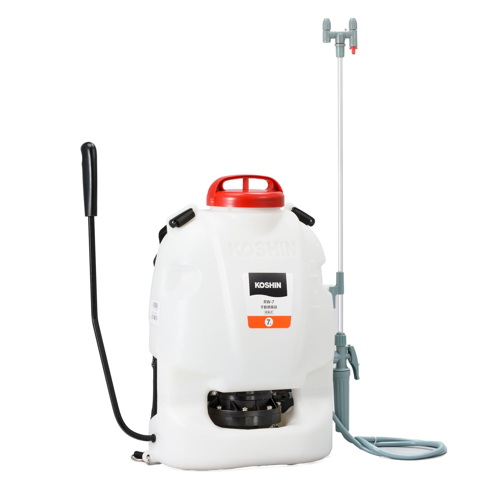 工進(KOSHIN) 背負い手動噴霧器 人力 噴霧器 RW-7 除草 消毒 ７L 金属 白★m 52c41565