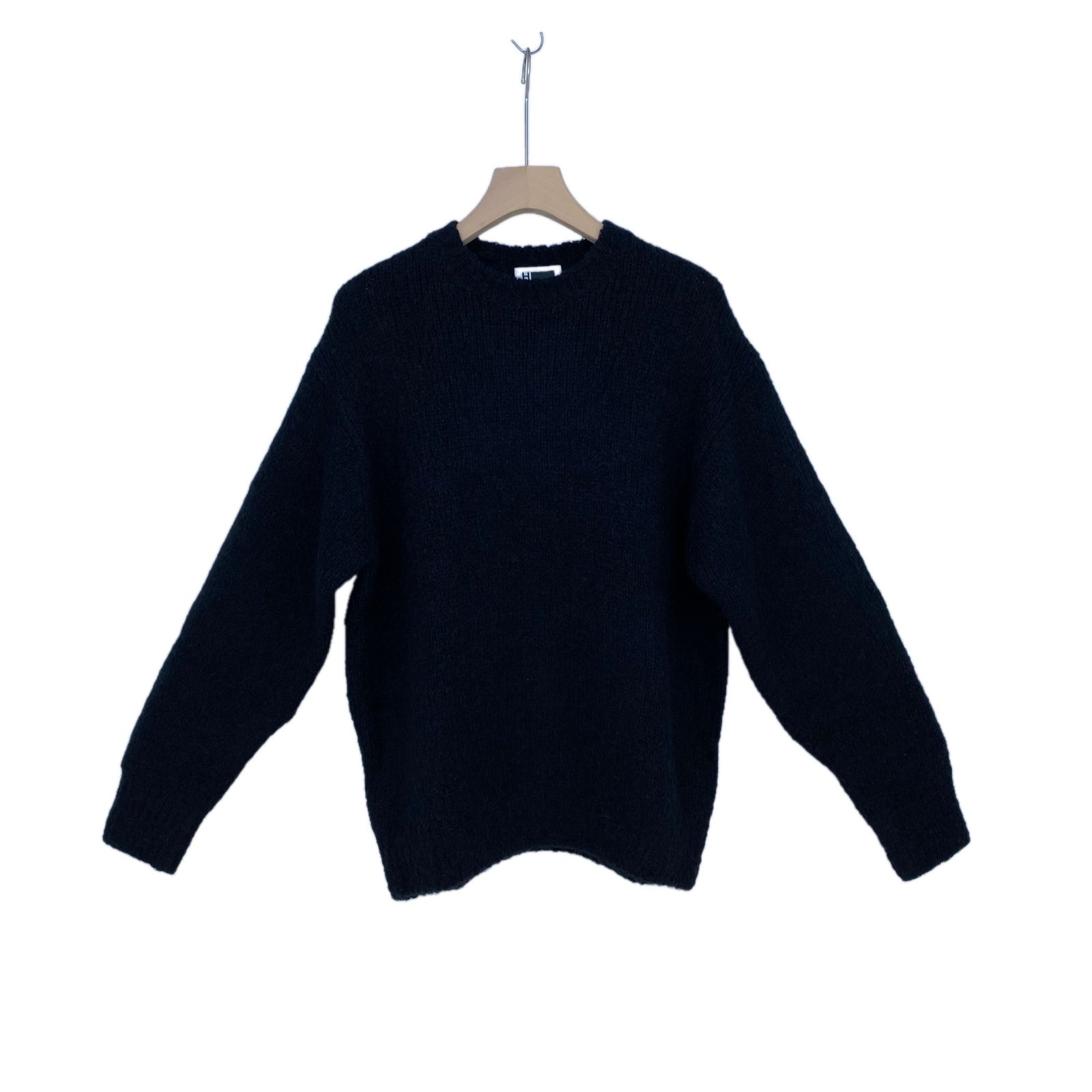H BEAUTY & YOUTH クルーネックニット メンズ L 黒系【中古】