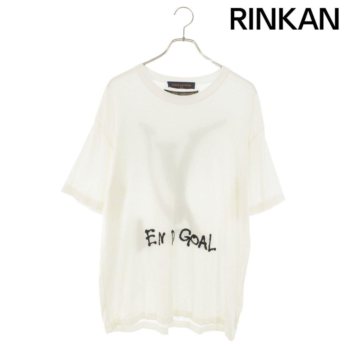 ルイヴィトン RN212 GO5 HLN95W ENDGOALロゴジャガードニットTシャツ メンズ L