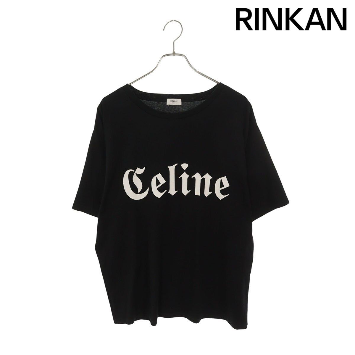 セリーヌ 2X37A671Q ゴシックロゴプリントTシャツ メンズ M