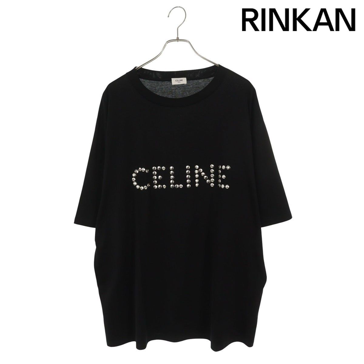 セリーヌ 2X94B671Q スタッズロゴルーズフィットTシャツ メンズ L