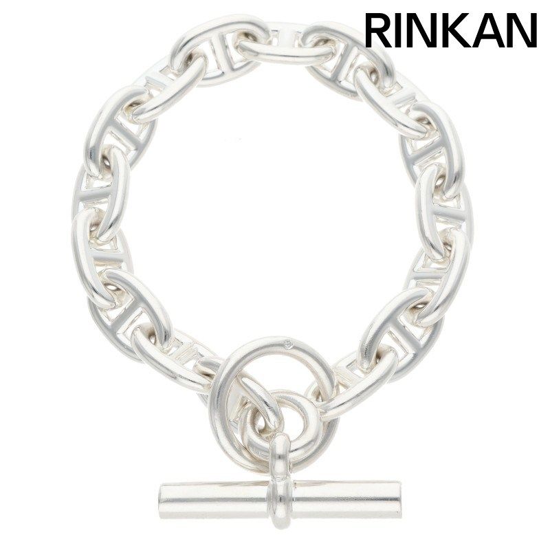 エルメス Chaine d'Ancre MM シェーヌダンクルMMシルバーブレスレット メンズ 16LINK