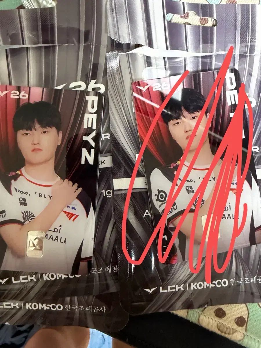 LCK T1 Peyz ペイズ 実物カード (韓国造幣公社)