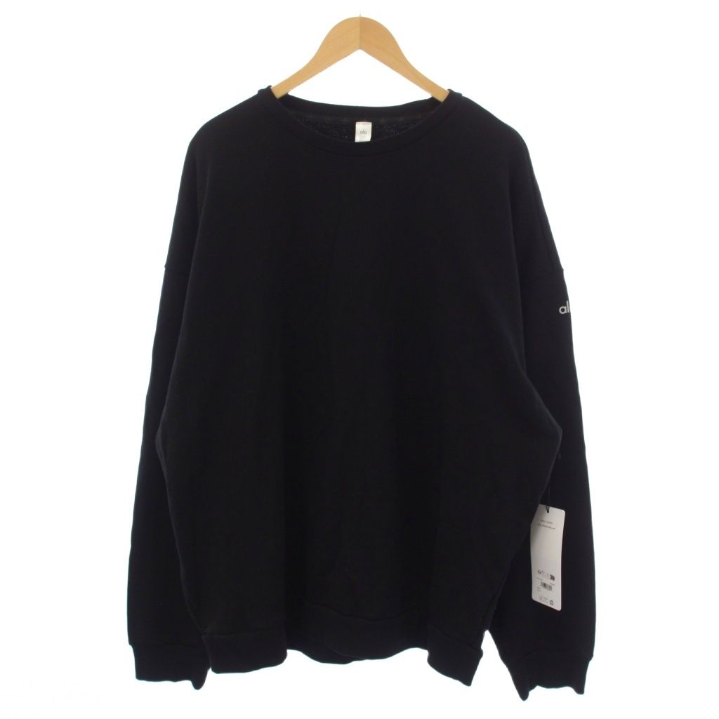 アロー alo CHILL CREWNECK PULLOVER カットソー 長袖 クルーネック L 黒 M3207R /BM