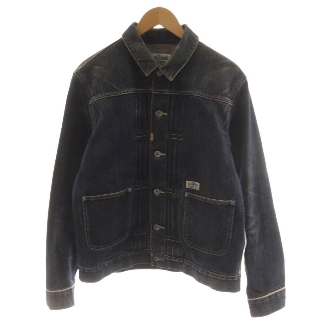 ネイバーフッド NEIGHBORHOOD DENIM JACKET RIGID デニムジャケット ジージャン Gジャン L 紺 ネイビー 142NYNH-JKM05 /AN26