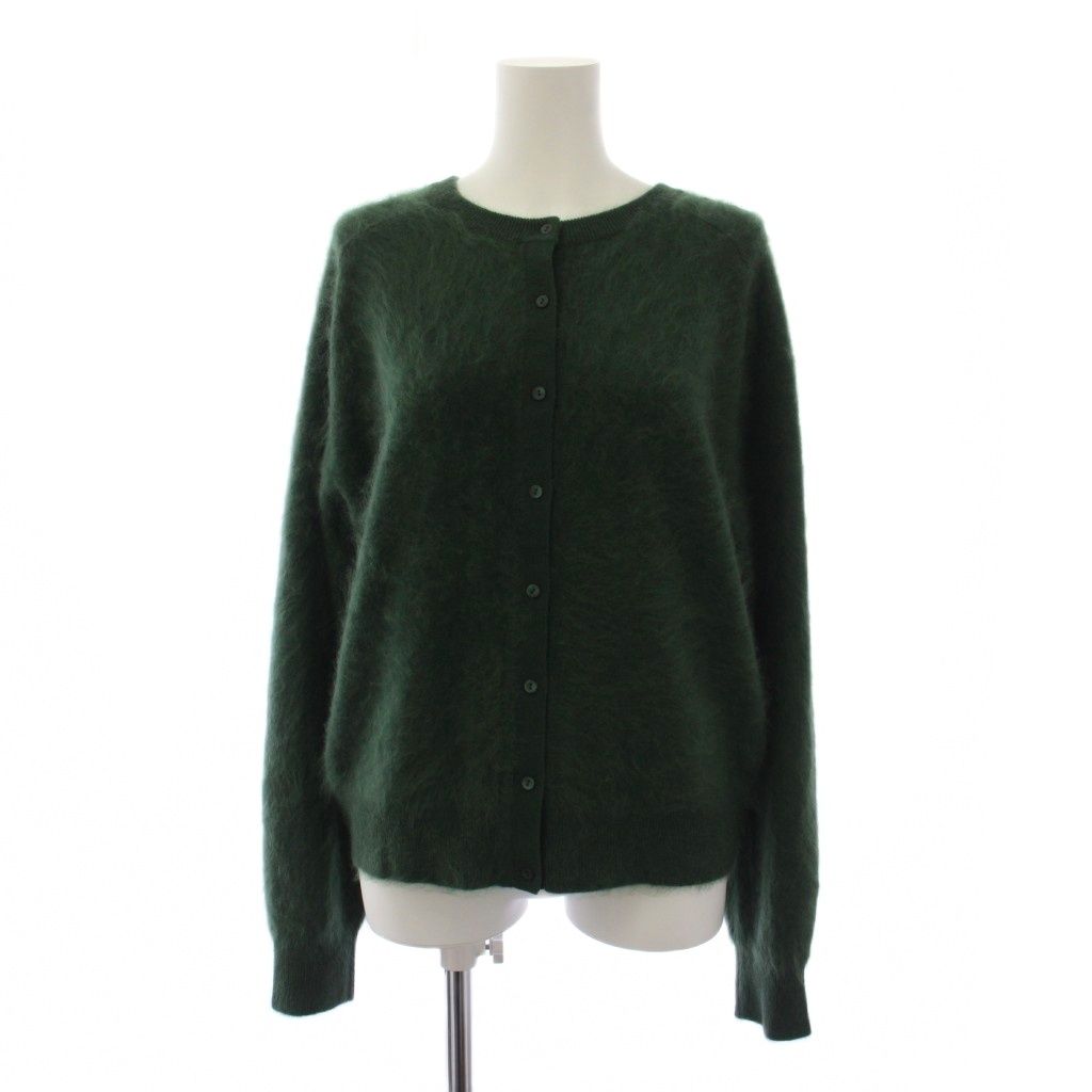 セオリーリュクス theory luxe 25AW FUR CASHMEYA ELISE SWEATER ニット カーディガン 長袖 カシミヤ 40 緑 /BM