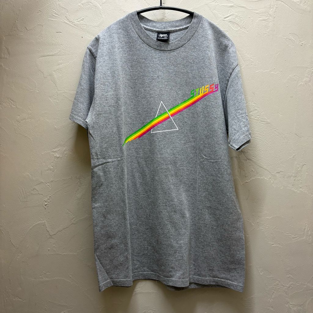 STUSSY ステューシー Pink Floyed Homage T-Shirt 半袖Tシャツ グレー size:M【代官山B05】