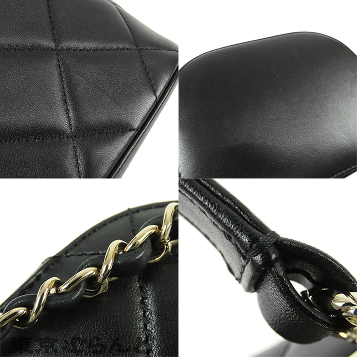 シャネル CHANEL バニティ バッグ ブラック 黒 ゴールド金具 