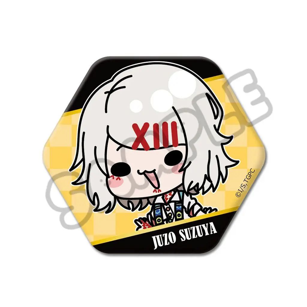 新品】バッジ・ビンズ MF.鈴屋什造 六角形缶バッジ 「TVアニメ 東京喰