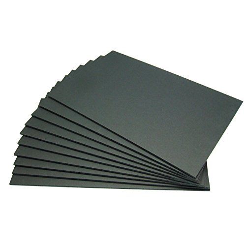 黒スチレンボード（両面黒紙貼パネル） 5mm厚 A1（よりやや大きめ）5枚入kk
