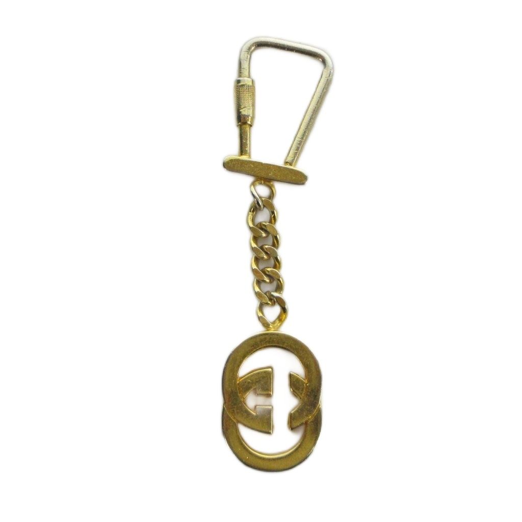 グッチ GUCCI キーチェーン キーリング ロゴ ゴールド色 ■GY42 /MQ ■OH