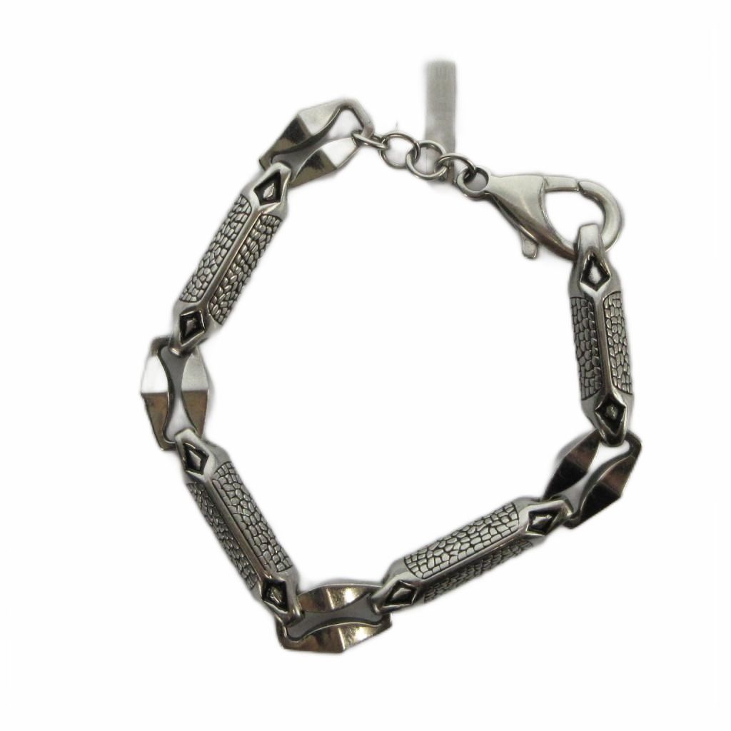 ポリス POLICE ブレスレット アクセサリー バングル ロゴ シルバー色 ■GY11 /MQ