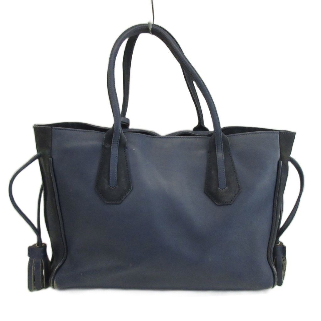 ロンシャン LONGCHAMP トートバッグ 肩掛け スエード レザー タッセル