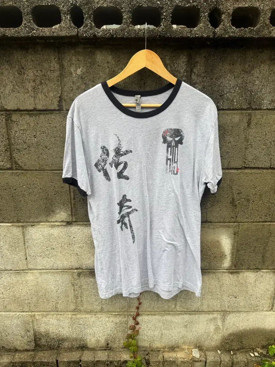 ヴィンテージ プリンティング リンガーTシャツ 半袖 Tシャツ L