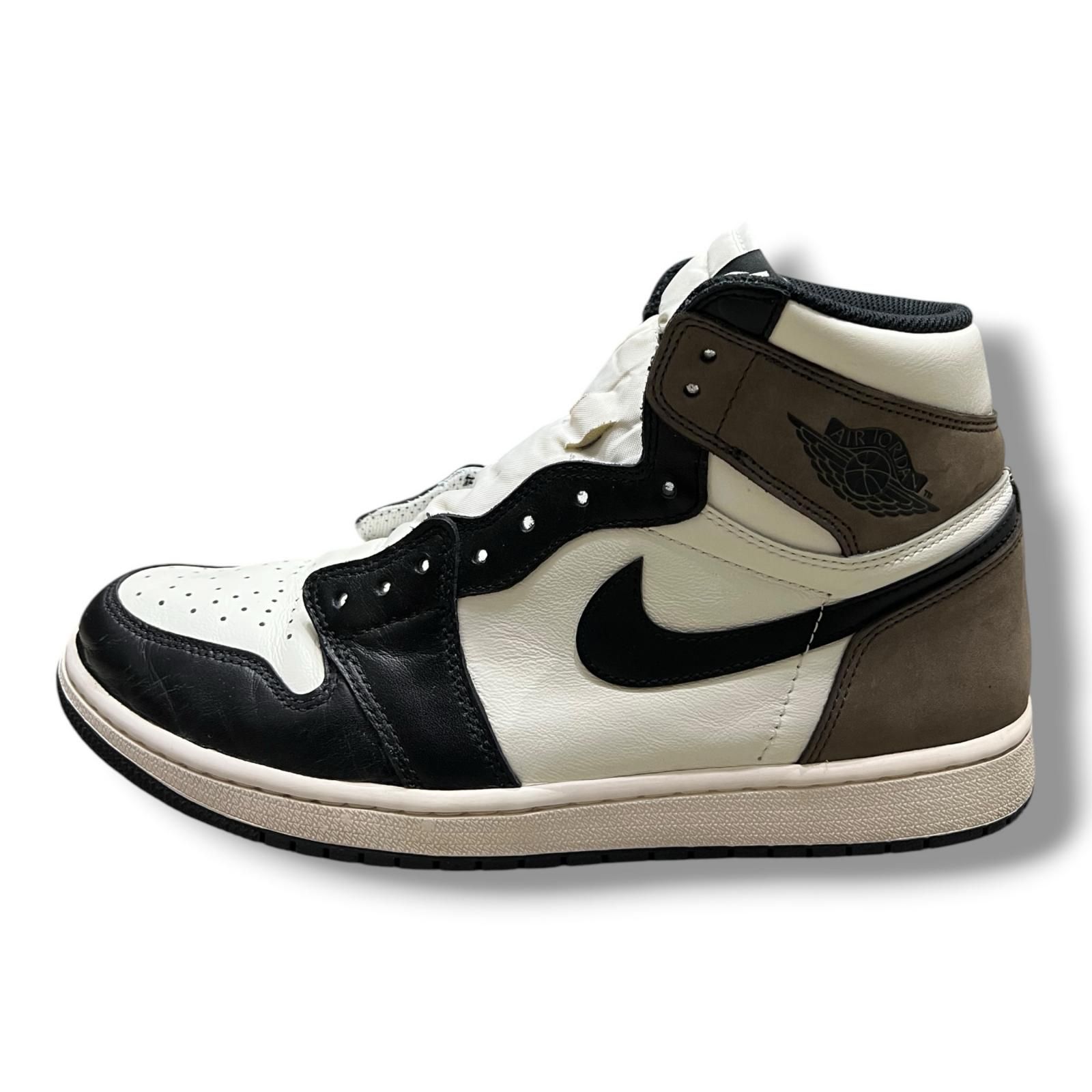 NIKE Air Jordan 1 High OG Sail Dark Mocha Black ジョーダン1 モカ ナイキ 555088-105 ホワイト 29.5cm （8657M）