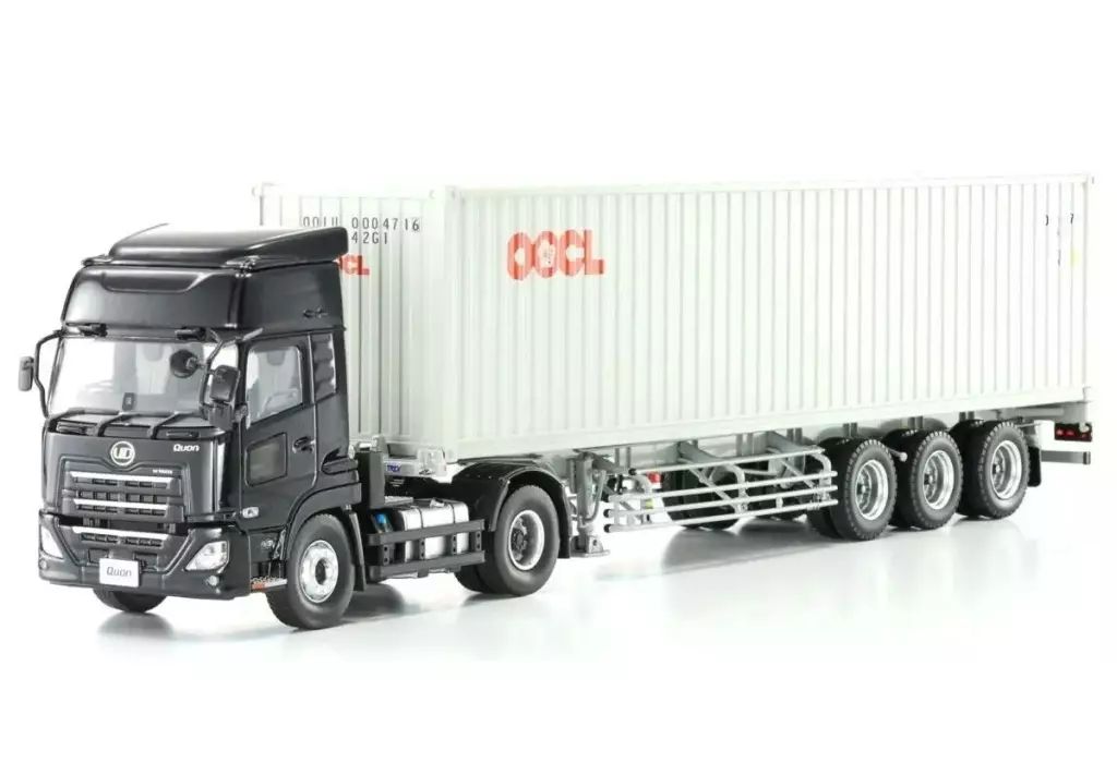 新品】ミニカー 1/43 UDクオンGK日本トレクスコンテナセミトレーラー