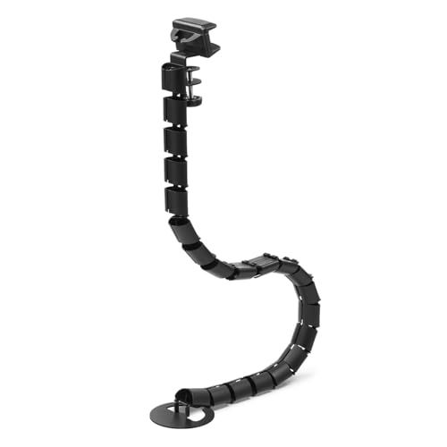 サンワダイレクト 昇降デスク用 ケーブルカバー タップホルダー付き クランプ式 130cm 配線カバー スパイラルチューブ ケーブル まとめる ブラック 200-STN084BKas 4286243f