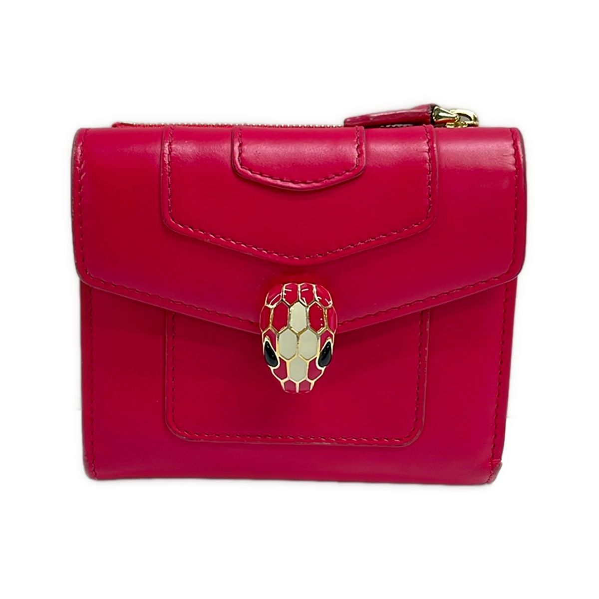 BVLGARI(ブルガリ) 3つ折り財布美品 セルペンティ フォーエバー 291970 