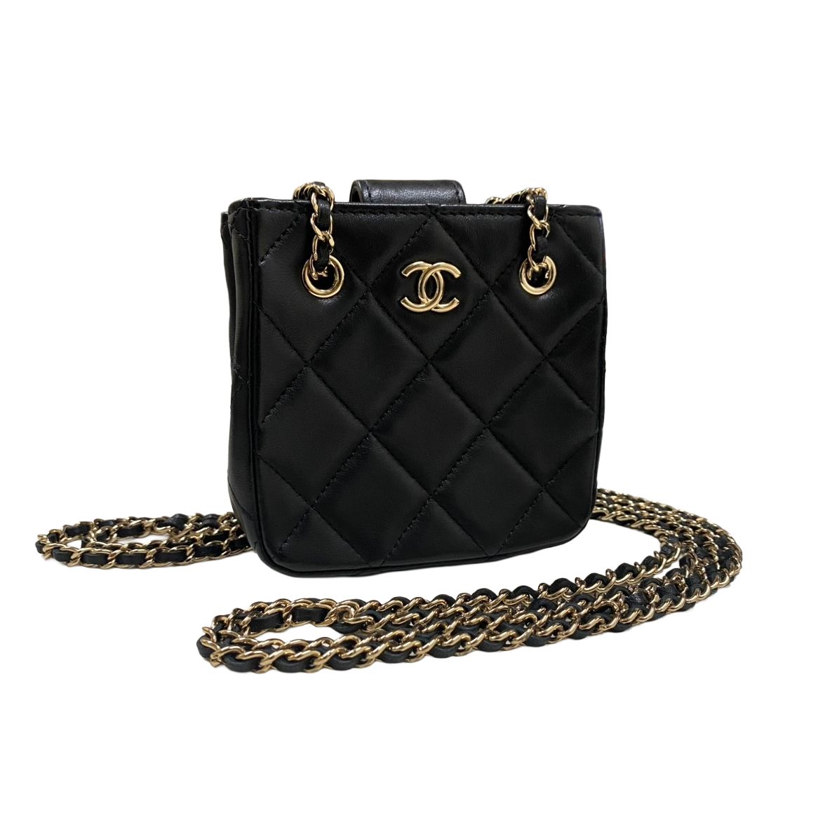 シャネル CHANEL ノベルティ チェーンショルダーバッグ ブラック ミニ