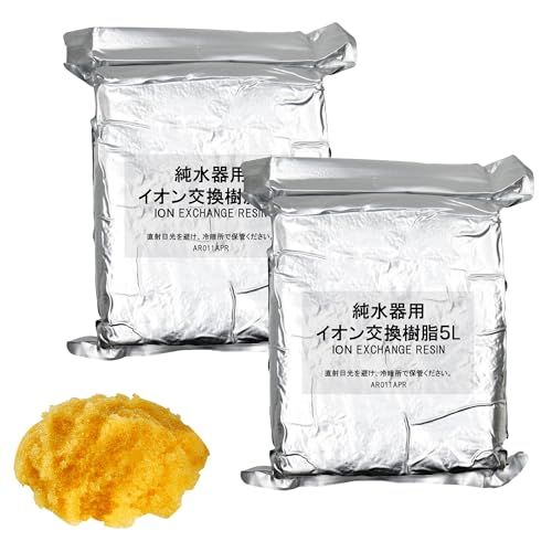 洗車 純水器用 イオン交換樹脂10L ５L×２袋 業務用汎用品 詰め替え用＊mn dd10acd5