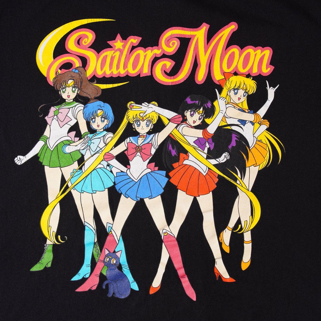 美少女戦士セーラームーン Sailor Moon Tシャツ L ブラック キャラT