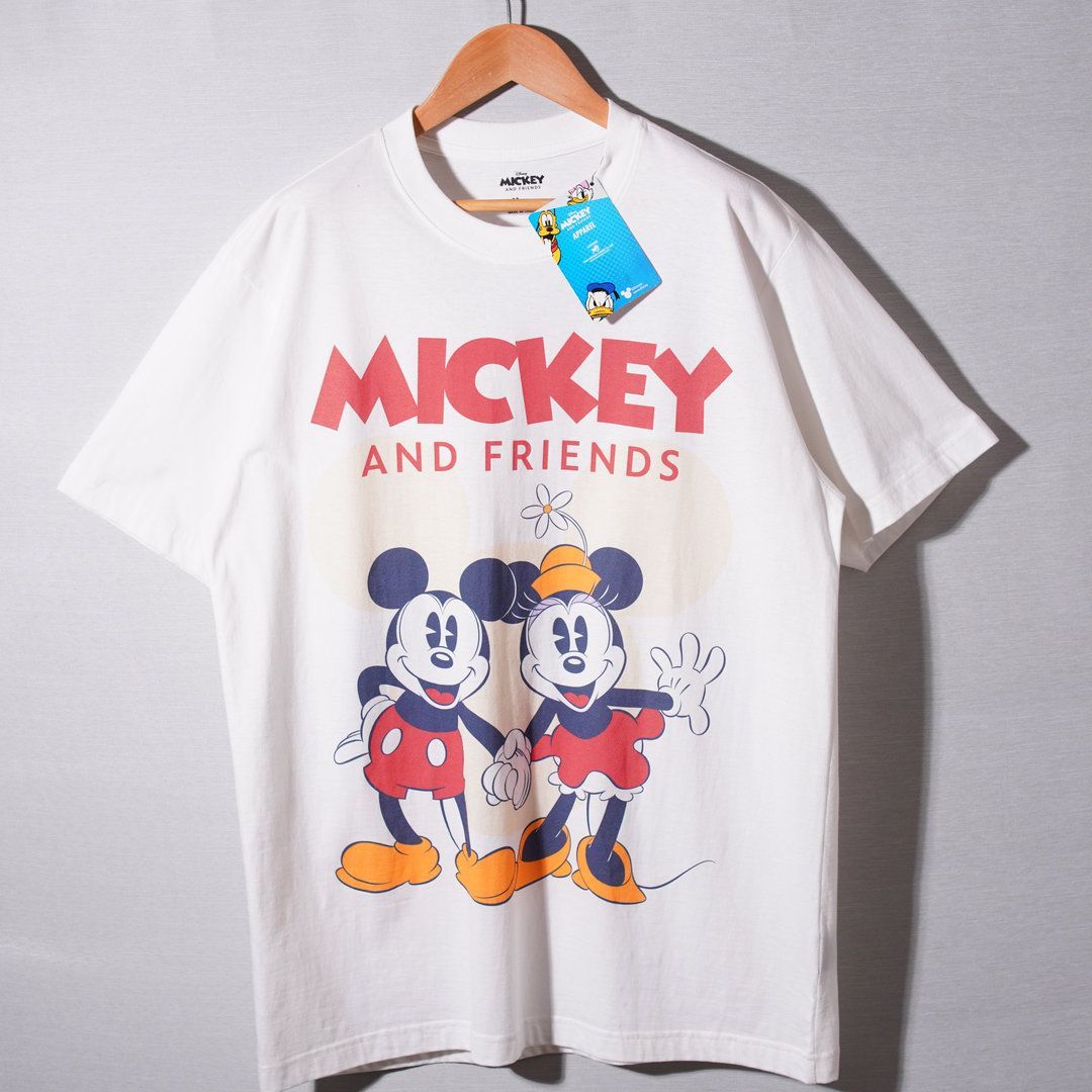 新品 Disney ディズニー ミッキー ミニー Tシャツ 海外限定モデル L