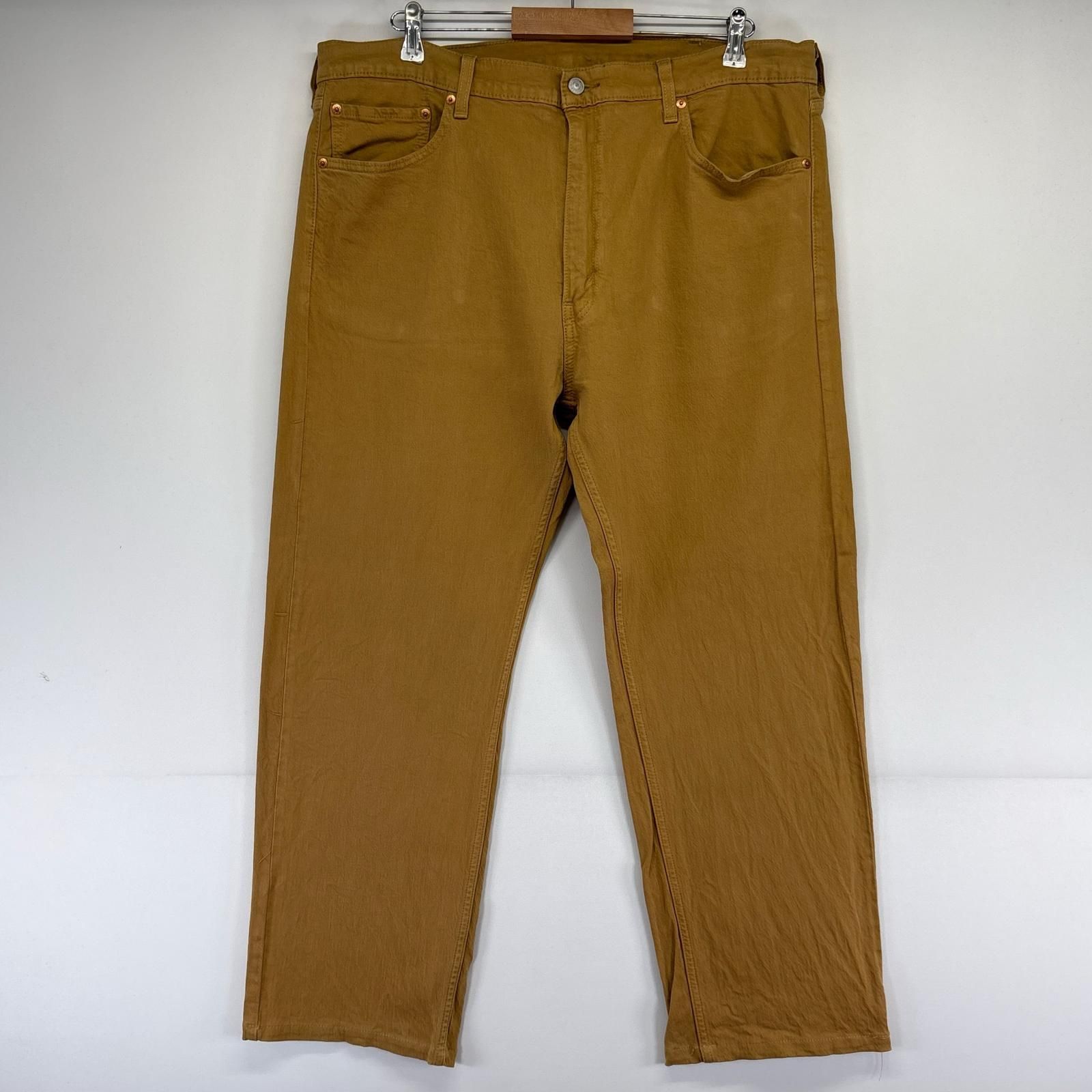 古着 リーバイス Levi's パンツ 505 ストレート Gパン 大きいサイズ カラー W40×L32 ブラウン系 メンズ
