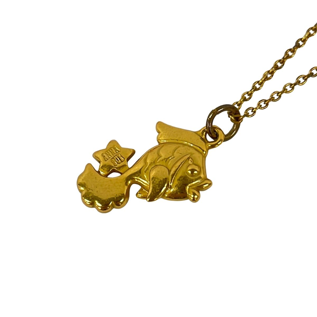 全国無料，得価】 ANNA SUI(アナスイ) ネックレス美品 - ゴールド 
