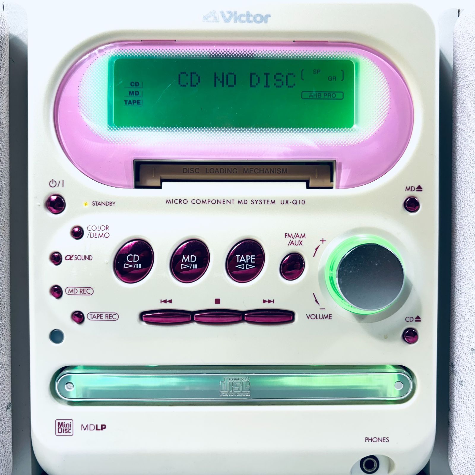 [稀有な逸品]Victor UX-Q10-P マイクロコンポMDシステム 稀有な逸品]Victor UX-Q10-P マイクロコンポMDシステム 稀有な逸品