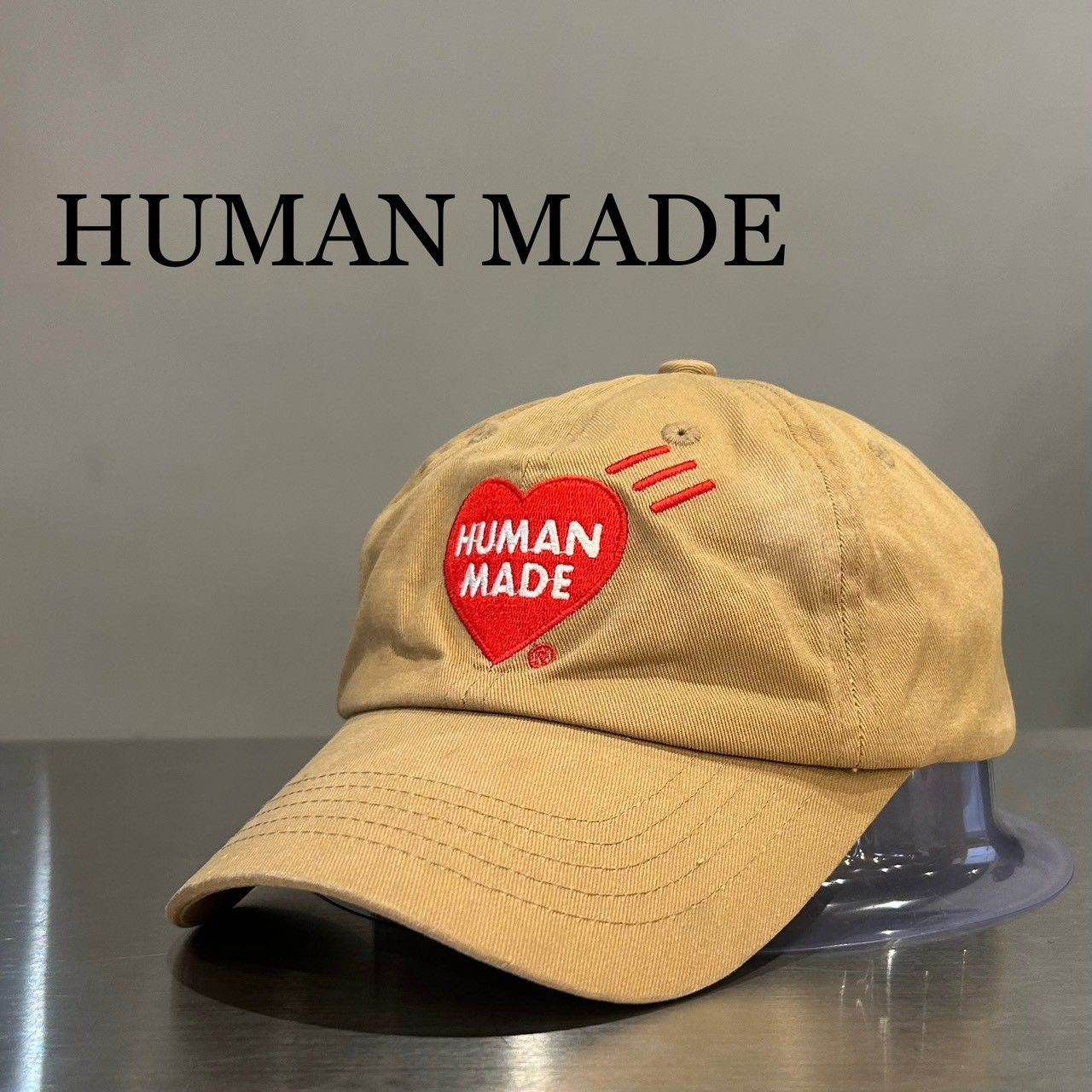 HUMAN MADE』ヒューマンメイド 定番ハートロゴ 刺繍 キャップ - メルカリ
